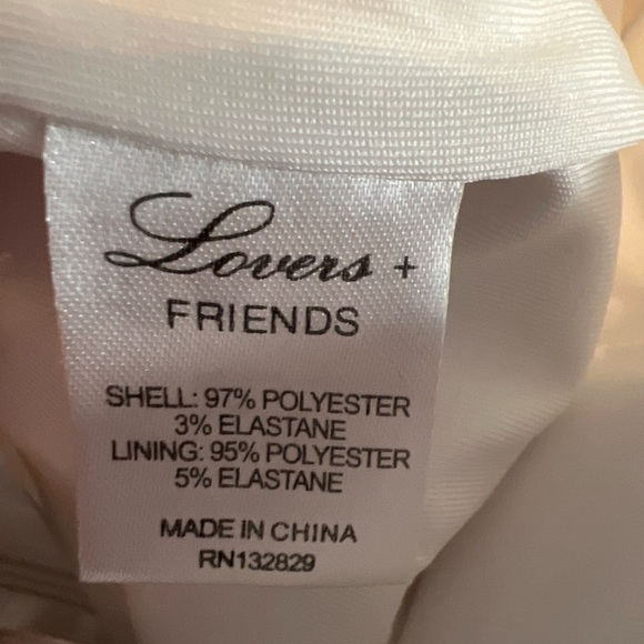 Lovers + Friends Stellar Ruffle Mini Skirt Women's Size Small White - Picture 7 of 8